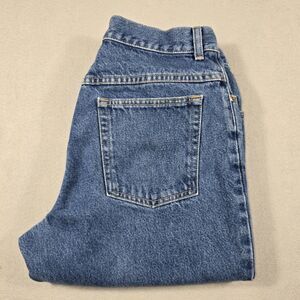 LL Bean Original Fit Women's Jeans Size 12 Regular Straight Leg Blue Denim